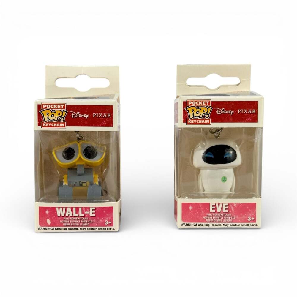 Funko Pocket Pop! Keychain Disney Pixar Wall-E and Eve Set of 2